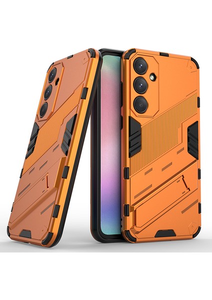 Samsung Galaxy A55 Kickstand'li Kılıf, 10FT Askeri Düşme Koruyucu Darbeye Dayanıklı Ince Sert Kılıf With KICKSTAND,10FT Military Drop Protective Shockproof Slim Hard Case (Yurt Dışından)
