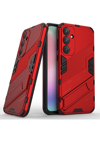 Samsung Galaxy A55 Kickstand'li Kılıf, 10FT Askeri Düşme Koruyucu Darbeye Dayanıklı Ince Sert Kılıf With KICKSTAND,10FT Military Drop Protective Shockproof Slim Hard Case (Yurt Dışından)