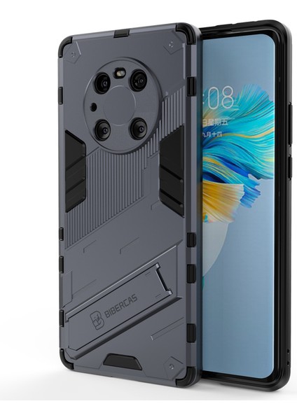 Huawei Mate 40 Kickstand'li Kılıf, 10FT Askeri Düşme Koruyucu Darbeye Dayanıklı Ince Sert Kılıf (Yurt Dışından)