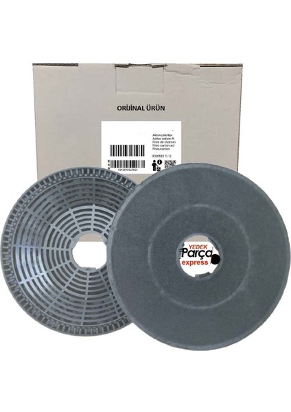 Prismatic Ankastre Davlumbaz Aspiratör Için Karbon Filtre 16CM 2 Adet