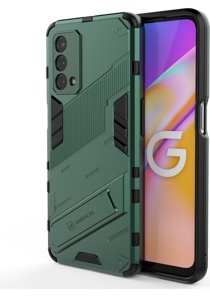 Oppo A93 5g Kickstand'li Kılıf, 10FT Askeri Düşme Koruyucu Darbeye Dayanıklı Ince Sert Kılıf (Yurt Dışından)