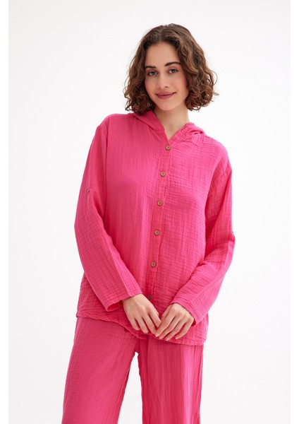 Kadın Müslin Kapüşonlu Gömlek fiyatları