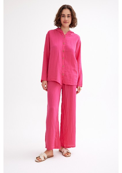 Kadın Müslin Kapüşonlu Gömlek modelleri