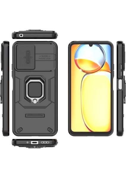 Xiaomi Redmi 13C Kılıf, [tam Kamera Koruması] [360° Dönebilen Destek Halkası] Askeri Sınıf Sert Koruyucu Telefon Kılıfı Kapağı (Yurt Dışından) fiyatları