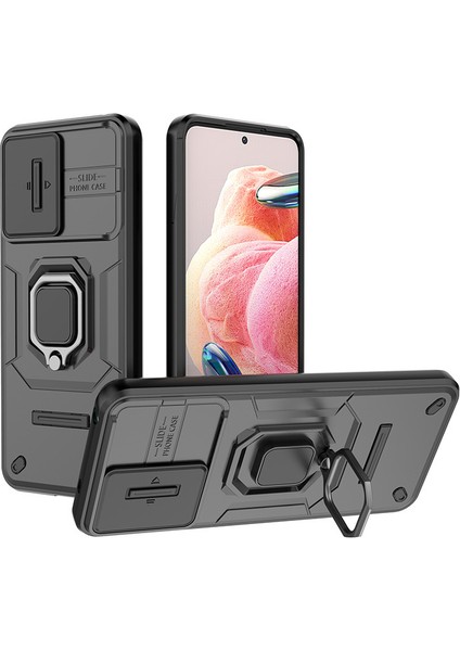 Samsung Galaxy A24 Kılıf, [tam Kamera Koruması] [360° Dönebilen Destek Halkası] Askeri Sınıf Sert Koruyucu Telefon Kılıfı Kapağı (Yurt Dışından)