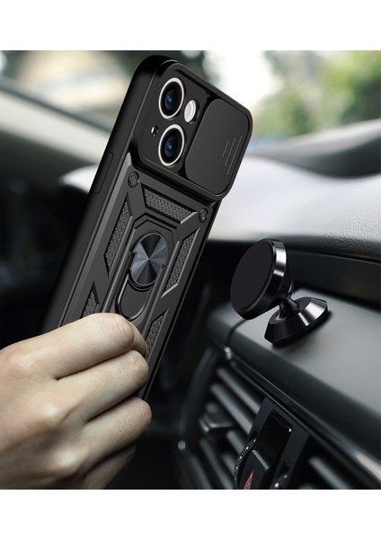iPhone 12 Pro Max Kickstand Zırhlı Manyetik Halkalı Telefon Kılıfı Sağlam Koruyucu Askeri Sınıf Darbeye Dayanıklı Kılıf (Yurt Dışından) modelleri