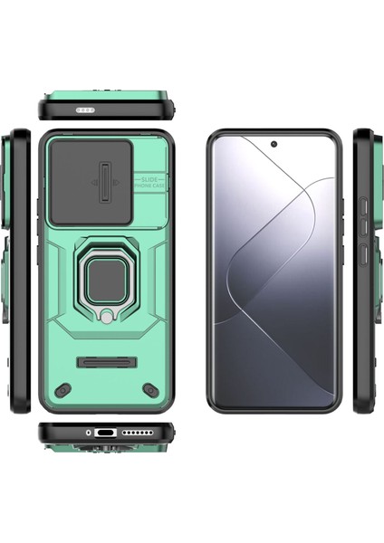 Xiaomi Mi 14 Pro Kılıf, [tam Kamera Koruması] [360° Dönebilen Destek Halkası] Askeri Sınıf Sert Koruyucu Telefon Kılıfı Kapağı (Yurt Dışından) fiyatları