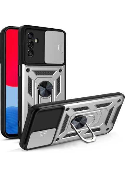 Samsung Galaxy A13 5g Kickstand Zırhlı Manyetik Halkalı Telefon Kılıfı Sağlam Koruyucu Askeri Sınıf Darbeye Dayanıklı Kılıf (Yurt Dışından)