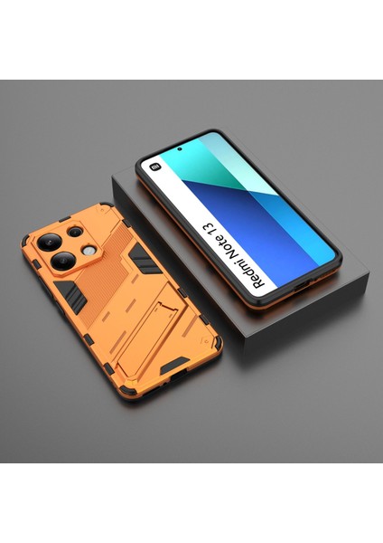 Xiaomi Redmi Note 13 4g Kickstand'li Kılıf, 10FT Askeri Düşme Koruyucu Darbeye Dayanıklı Ince Sert Kılıf With KICKSTAND,10FT Military Drop Protective Shockproof Slim Hard Case (Yurt Dışından)