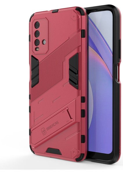 Xiaomi Redmi 9t Kickstand'li Kılıf, 10FT Askeri Düşme Koruyucu Darbeye Dayanıklı Ince Sert Kılıf (Yurt Dışından)