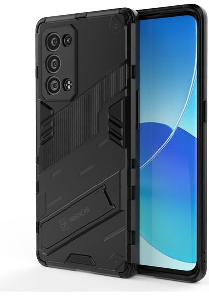 Oppo Reno 6 5g Kickstand'li Kılıf, 10FT Askeri Düşme Koruyucu Darbeye Dayanıklı Ince Sert Kılıf (Yurt Dışından)