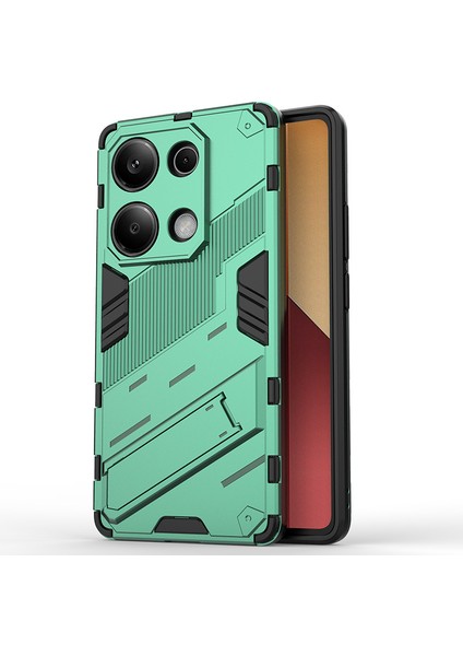 Xiaomi Redmi Note 13 4g Kickstand'li Kılıf, 10FT Askeri Düşme Koruyucu Darbeye Dayanıklı Ince Sert Kılıf With KICKSTAND,10FT Military Drop Protective Shockproof Slim Hard Case (Yurt Dışından)