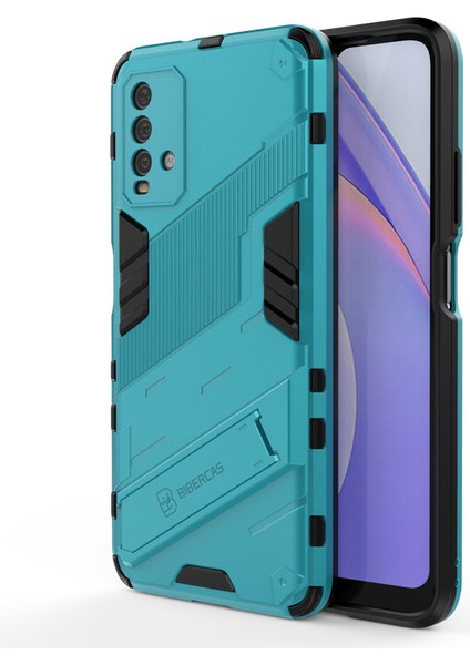 Xiaomi Redmi 9t Kickstand'li Kılıf, 10FT Askeri Düşme Koruyucu Darbeye Dayanıklı Ince Sert Kılıf (Yurt Dışından)