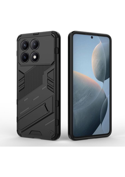 Xiaomi Poco X6 Pro Kickstand'li Kılıf, 10FT Askeri Düşme Koruyucu Darbeye Dayanıklı Ince Sert Kılıf With KICKSTAND,10FT Military Drop Protective Shockproof Slim Hard Case (Yurt Dışından)