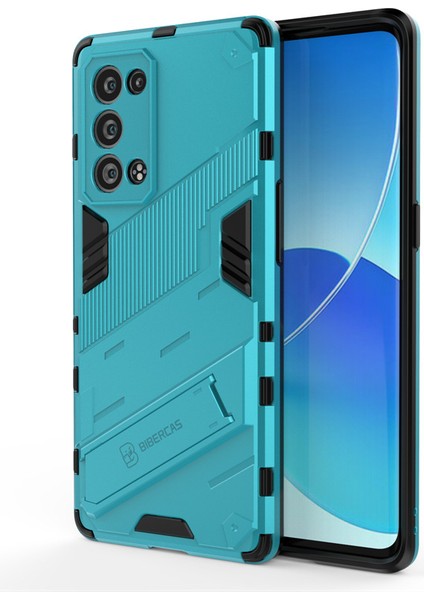 Oppo Reno 6 5g Kickstand'li Kılıf, 10FT Askeri Düşme Koruyucu Darbeye Dayanıklı Ince Sert Kılıf (Yurt Dışından)