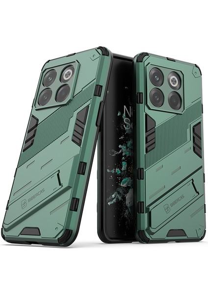 Oneplus 10T 5g Kickstand'li Kılıf, 10FT Askeri Düşme Koruyucu Darbeye Dayanıklı Ince Sert Kılıf (Yurt Dışından)