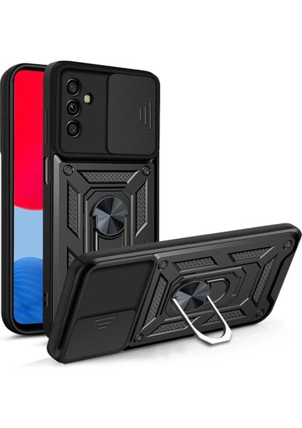 Samsung Galaxy A13 5g Kickstand Zırhlı Manyetik Halkalı Telefon Kılıfı Sağlam Koruyucu Askeri Sınıf Darbeye Dayanıklı Kılıf (Yurt Dışından)