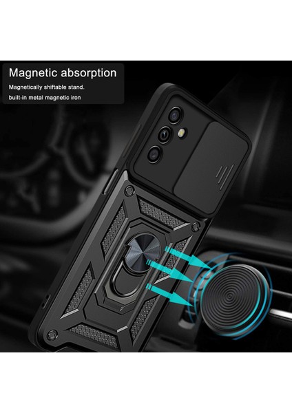 Samsung Galaxy A13 5g Kickstand Zırhlı Manyetik Halkalı Telefon Kılıfı Sağlam Koruyucu Askeri Sınıf Darbeye Dayanıklı Kılıf (Yurt Dışından) modelleri