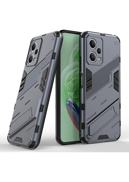 Xiaomi Redmi Note 12 5g Kickstand'li Kılıf, 10FT Askeri Düşme Koruyucu Darbeye Dayanıklı Ince Sert Kılıf (Yurt Dışından)