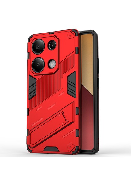 Xiaomi Redmi Note 13 Pro 5g Kickstand'li Kılıf, 10FT Askeri Düşme Koruyucu Darbeye Dayanıklı Ince Sert Kılıf With KICKSTAND,10FT Military Drop Protective Shockproof Slim Hard Case (Yurt Dışından)