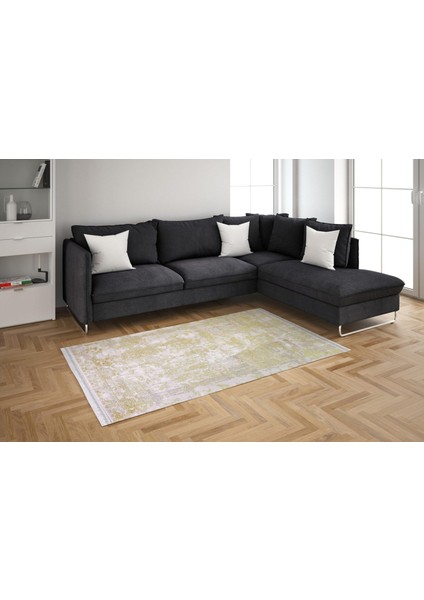 Inspiration 00651d Bej Gold Vintage Bambu Halı modelleri