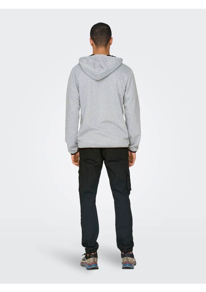 Erkek Sweatshirt Açık Gri 22029842 Onslıam Reg Hoodıe Tracksuıt