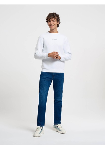Erkek Sweatshirt Beyaz LF2034268 fırsatları