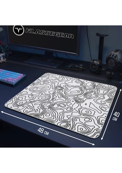 Longteng Huoyun Special Edition 480x400x4 Mm E-sports Gaming Oyuncu Mouse Pad Mousepad Topography Lines