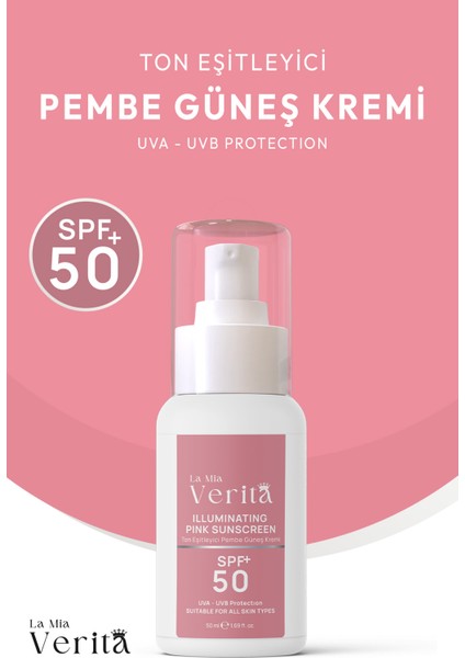 Pembe Yüz Güneş Koruyucu Krem Spf 50 50 Ml