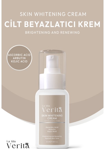 Cilt Glutatyonlu Krem Kolajen, Niacinamide, Kojik Asitli 50 ml