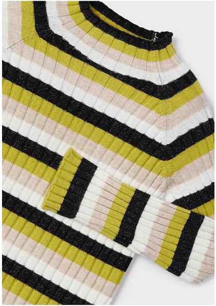 Kışlık Kız Çocuk Ribanalı Balıkçıyaka Kazak - Yeşil indirimleri