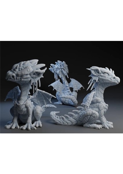Baby Dragon Figür Boyanabilir 10 cm