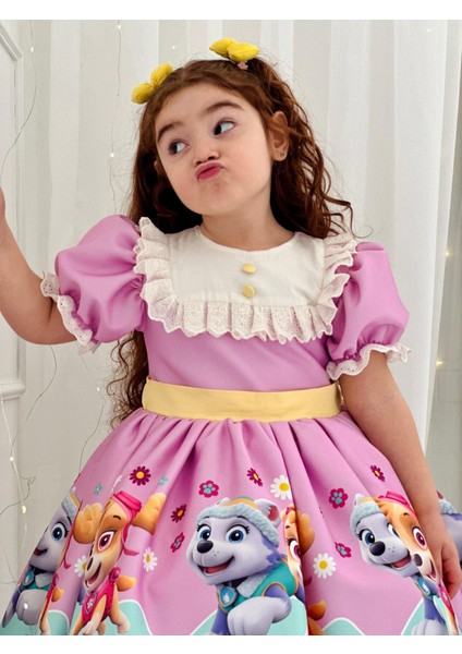 Paw Patrol Vintage Kız Bebek Elbise,doğum Günü Elbise,fotoğraf Çekim Elbise,0-10 Yaş Uygun indirimleri