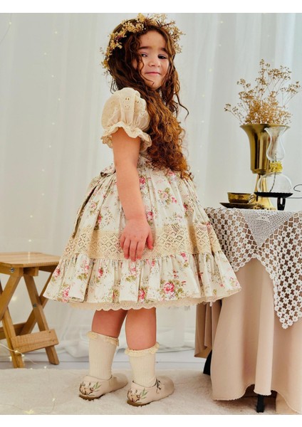 Lady Krem Kız Bebek Elbisesi,doğum Günü,fotoğraf Çekim Elbise,0-10 Yaş Uygun fiyatları