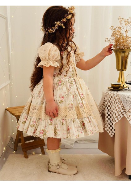 Lady Krem Kız Bebek Elbisesi,doğum Günü,fotoğraf Çekim Elbise,0-10 Yaş Uygun fırsatları