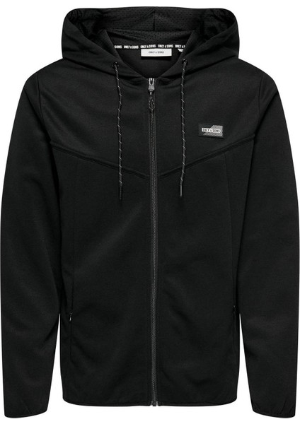 Erkek Sweatshirt Siyah 22029842 Onslıam Reg Hoodıe Tracksuıt