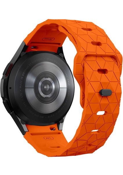 Galaxy Waych 5 44MM KRD-116 20MM Futbol Desenli Spor Tasarımlı Silikon Kordon modelleri