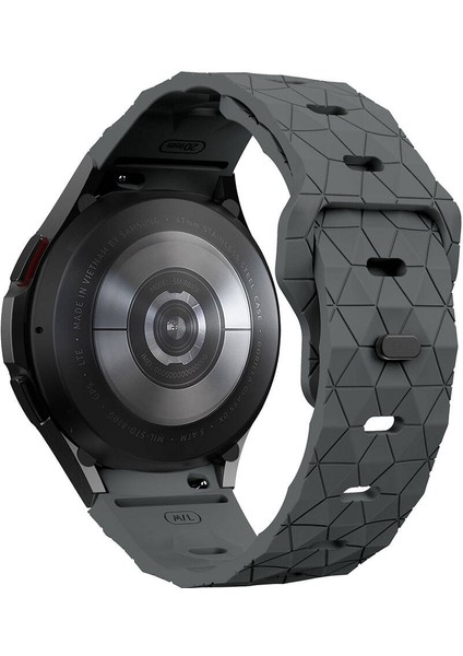 Galaxy Waych 5 44MM KRD-116 20MM Futbol Desenli Spor Tasarımlı Silikon Kordon modelleri