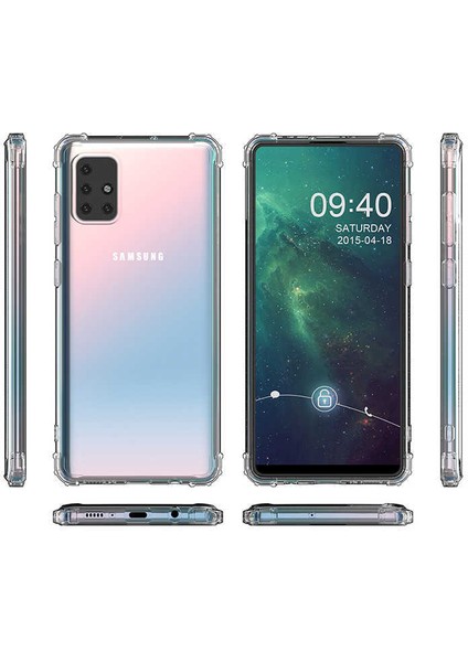 Galaxy M31S Kılıf Nitro Anti Shock Silikon-Renksiz