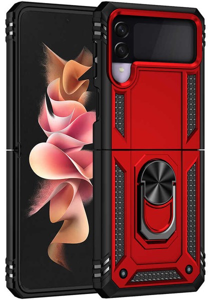 Galaxy Z Flip 3 Kılıf Vega Kapak-Gri