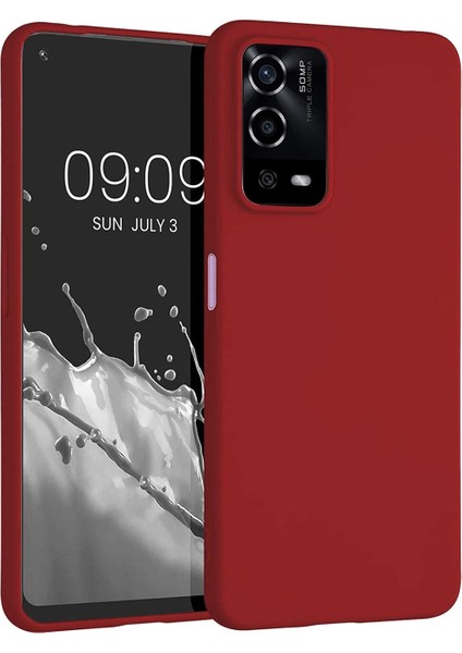 Oppo A55 4g Kılıf Premier Silikon Kapak-Kırmızı