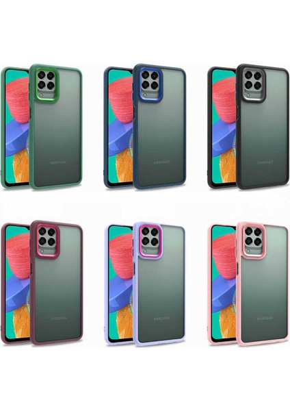Galaxy M33 Kılıf Flora Kapak-Lila
