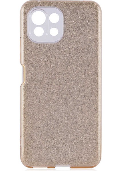 Xiaomi Mi 11 Lite Kılıf Shining Silikon-Gold