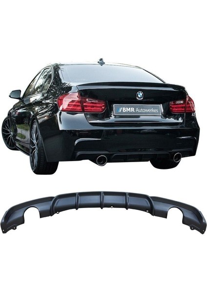 Bmw F30 Arka Tampon Difüzörü 2 Çıkış M-Performance 2012-2018