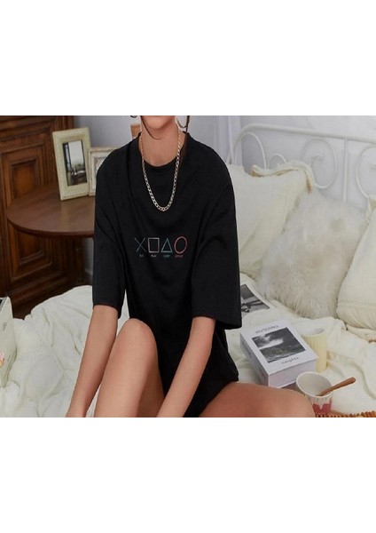 / Geometry Baskılı Basic T-Shirt Erkek / Kadın fiyatları