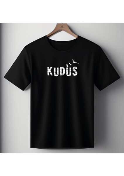 / Kudüs Baskılı Basic T-Shirt Erkek / Kadın
