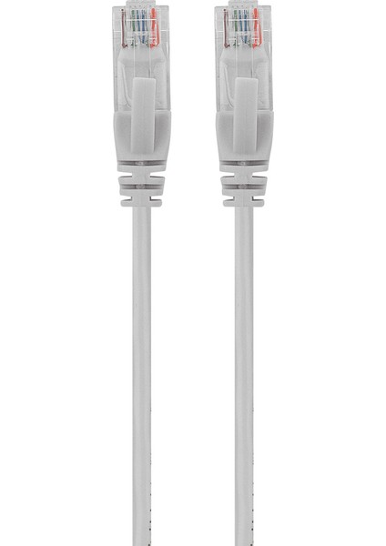 1.5 Metre Gri Cat6 RJ45 Lan Kablosu Uçları Fabrikasyon Takılı Bilgisayar Modem Internet Ethernet Kablosu