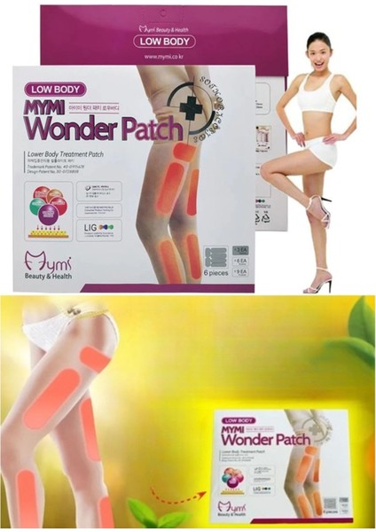 Turuncu Bacak Inceltme Bantları 1 Set 6 Adet Bacak Zayıflama Selü Önleyici Wonder Patch Set