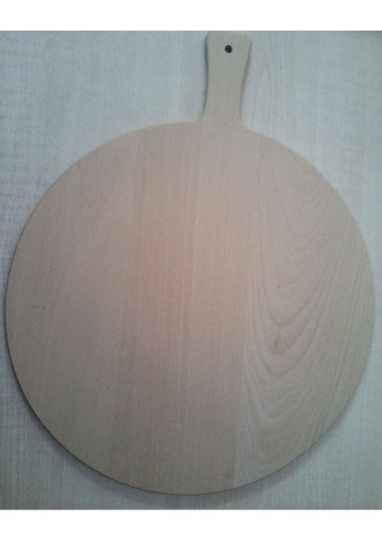 Ahşap pizza sunum tahtası, 46x46 cm, şık ve kullanışlı tasarım