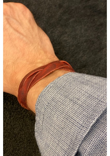 Hakiki Deri Bileklik Erkek Aksesuar Salaş Örgü Unisex Bileklik modelleri